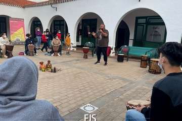 Taller de percusión africana en la Casa de la Juventud de Telde/Francisco Javier Santana.